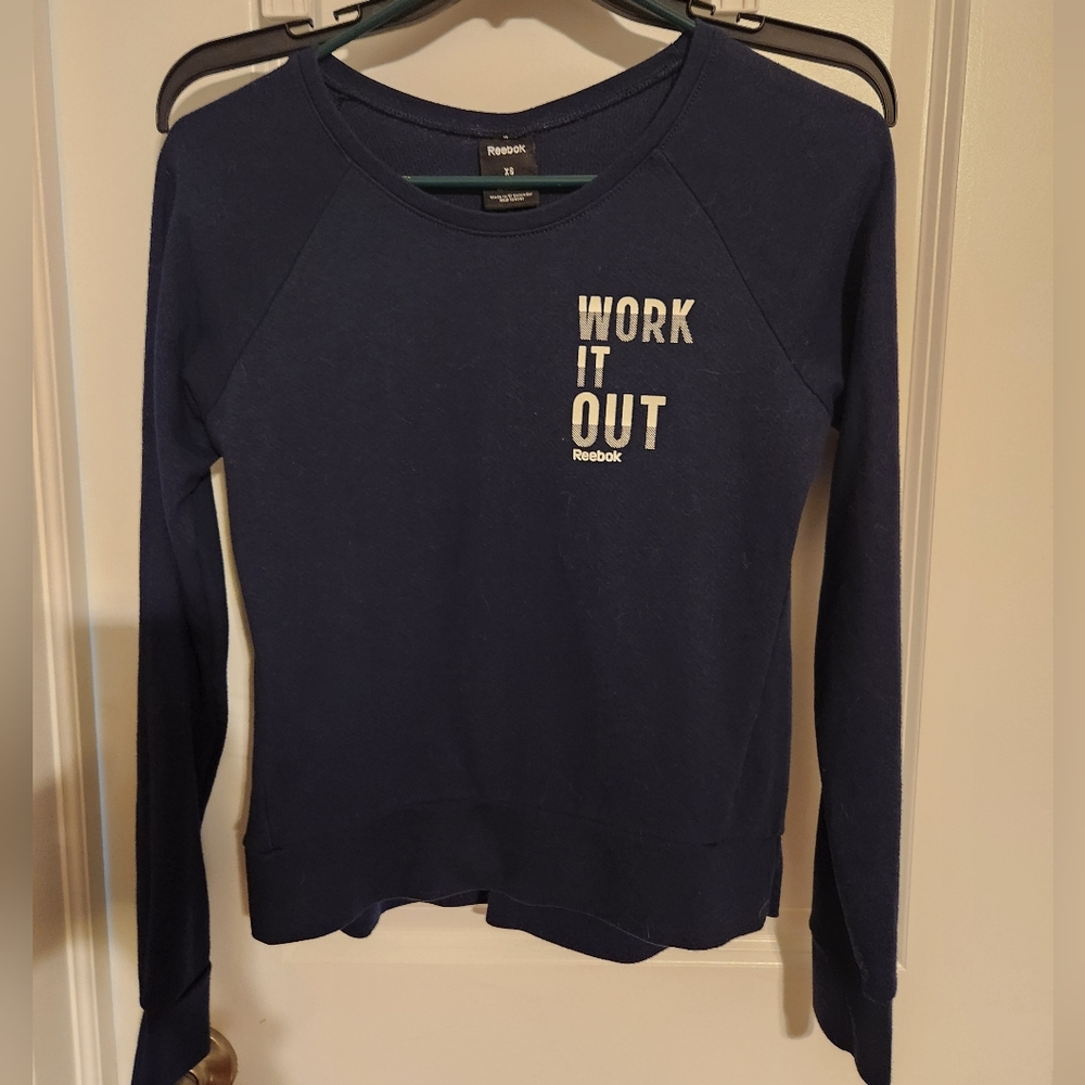 Womens Reebok lightweight sweatshirt.  Size XS.